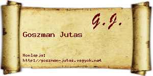 Goszman Jutas névjegykártya
